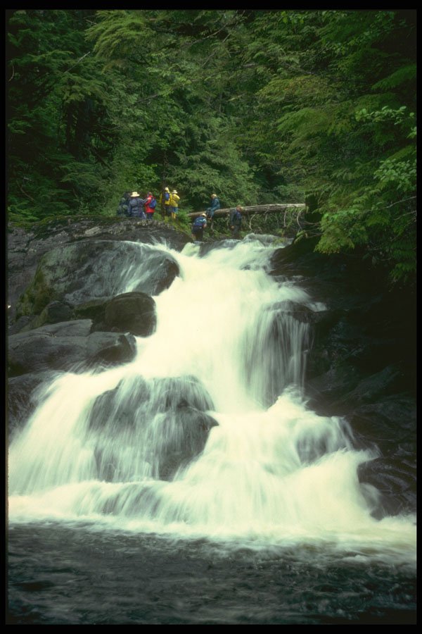 309011 Waterfall, Metlakatla Area A4 Photo Print