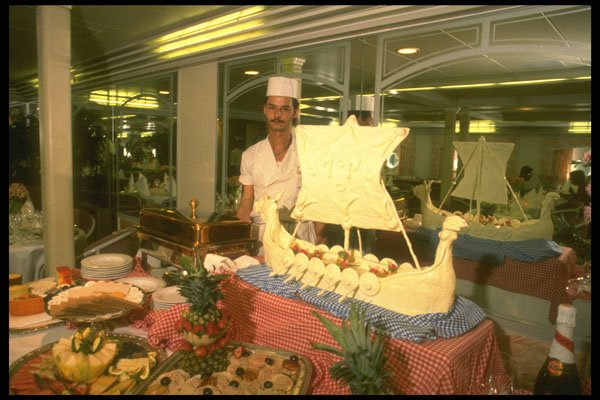 309045 Chocolate Ship, Cruise Liner A4 Photo Print