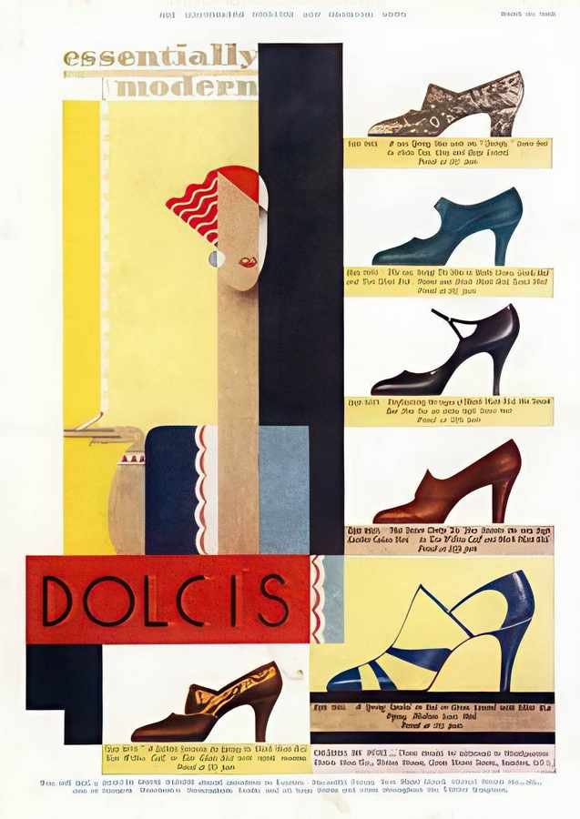 30L Dolcis Shoes Es Vintage Advert A4 Photo Print