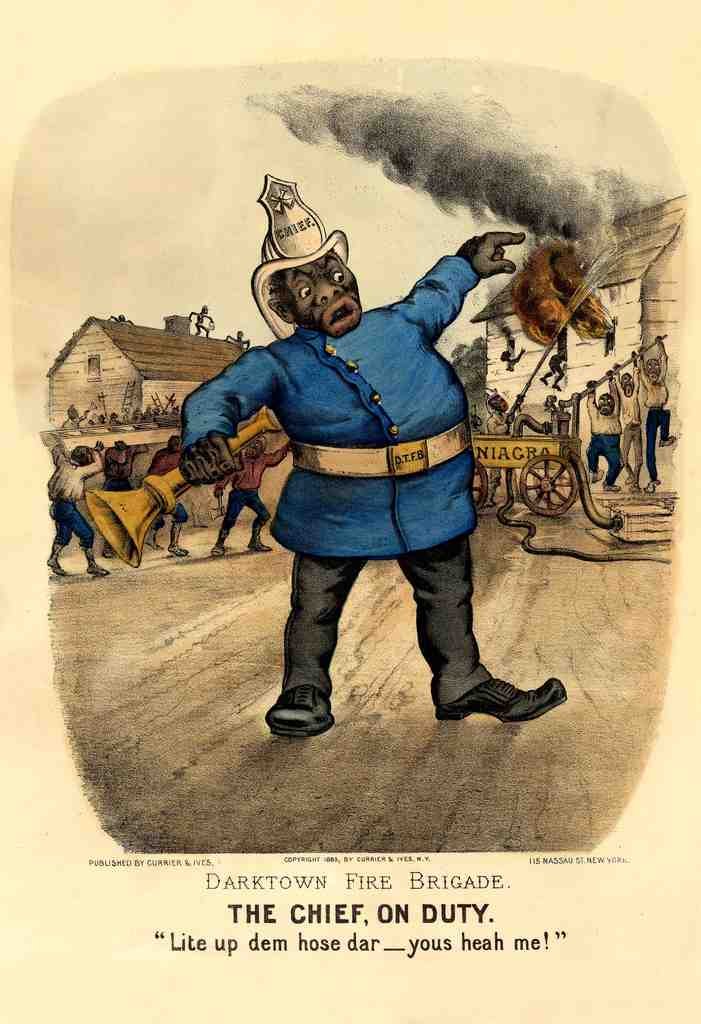 31 Fire Fighting The Chief On Duty 1885 Vintage A4 Photo Print