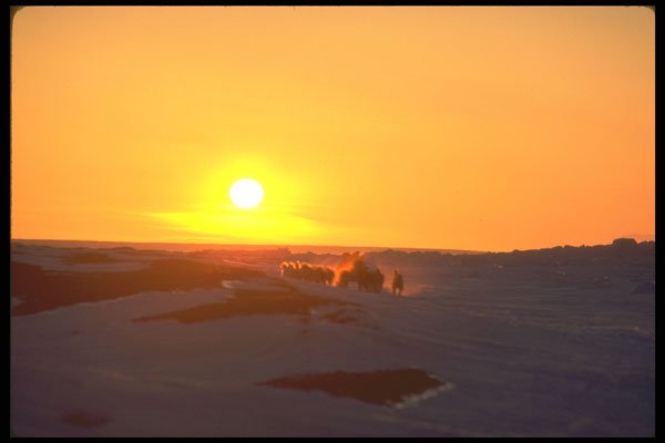 310037 Sunset, Devon Island A4 Photo Print