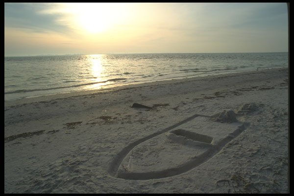 311032 Sand Sculpture A4 Photo Print
