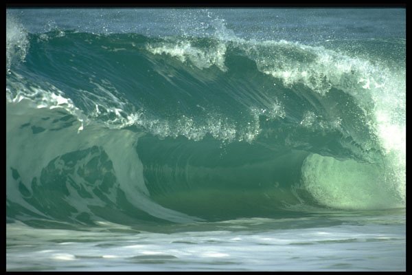 312003 Shore Pound La Jolla California A4 Photo Print