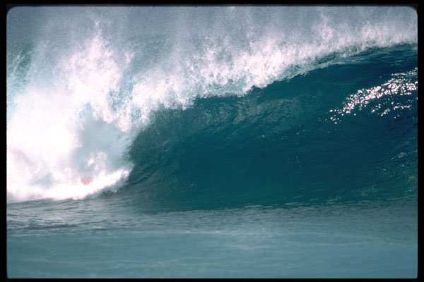 312020 Watershot Pipeline, Oahu, Hawaii A4 Photo Print