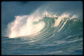 312025 Walmea Bay Shorebreak Land Telephoto Shot, Oahu, Hawaii A4 Photo Print