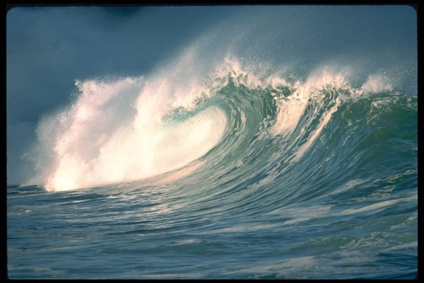 312025 Walmea Bay Shorebreak Land Telephoto Shot, Oahu, Hawaii A4 Photo Print