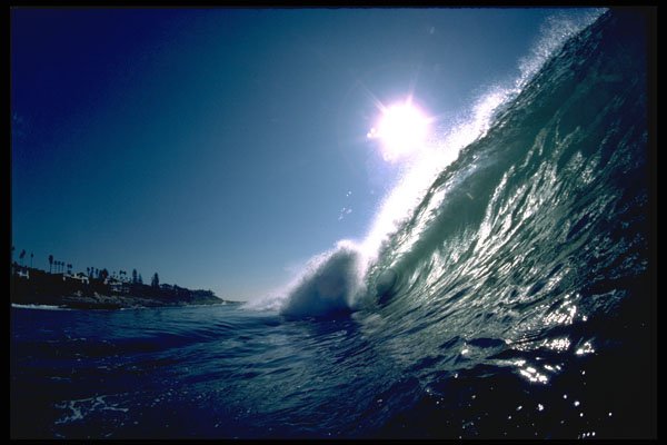 312033 San Diego, California Reef Watershot Late Afternoon A4 Photo Print
