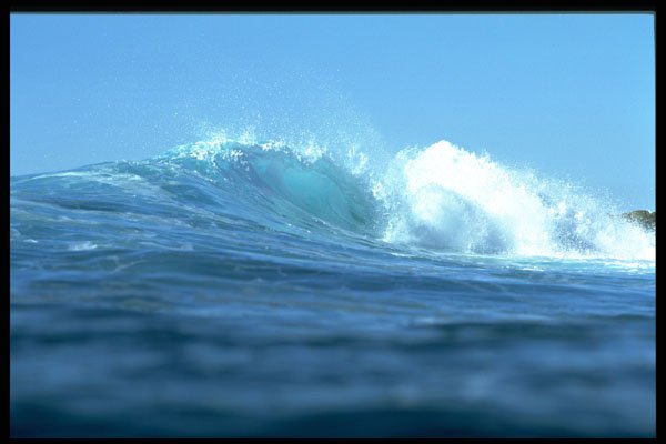 312075 Water Shot Right Hander, Baja, Mexico A4 Photo Print