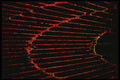 313051 Red Light Reflected On Wet Cast Iron Grate A4 Photo Print
