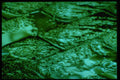 313080 Green Light Reflecting Off Wet Inter locking Stones A4 Photo Print