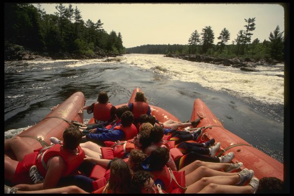 315012 Motor Rafts, Ottawa River A4 Photo Print
