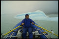 315060 Raft Guide And Iceberg, Alsek Lake, Alaska A4 Photo Print