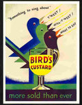 316 01 birds custard art deco 1931 Advert A4 Photo Print