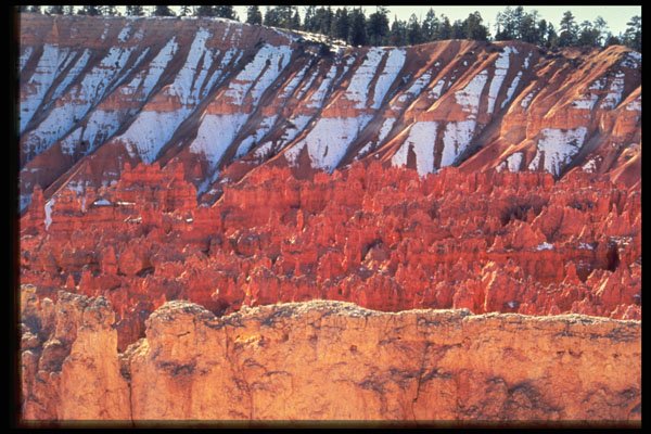 316059 Tri colored Peaks A4 Photo Print