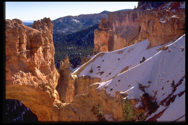 316073 Rock And Snow Textures A4 Photo Print