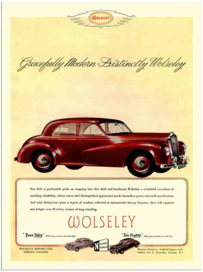 317 wolsey car advert 1949 2 Vintage Advert A4 Photo Print