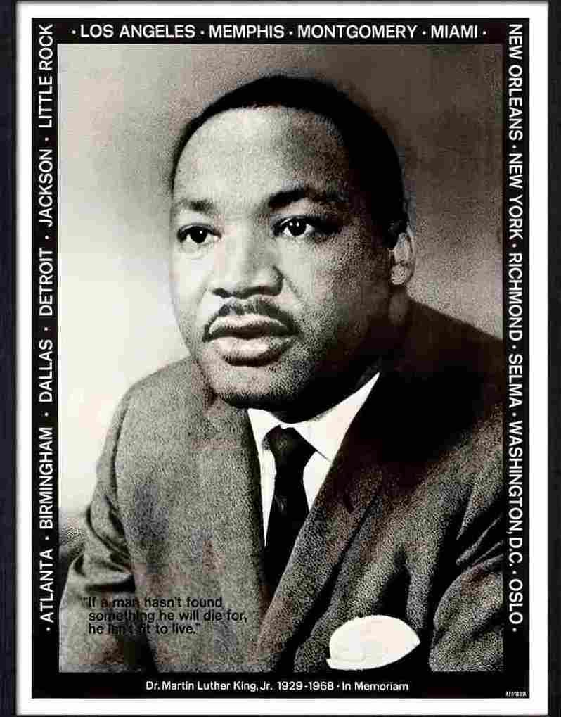 31K martin luther king jnr in memoriam Advert A4 Photo Print