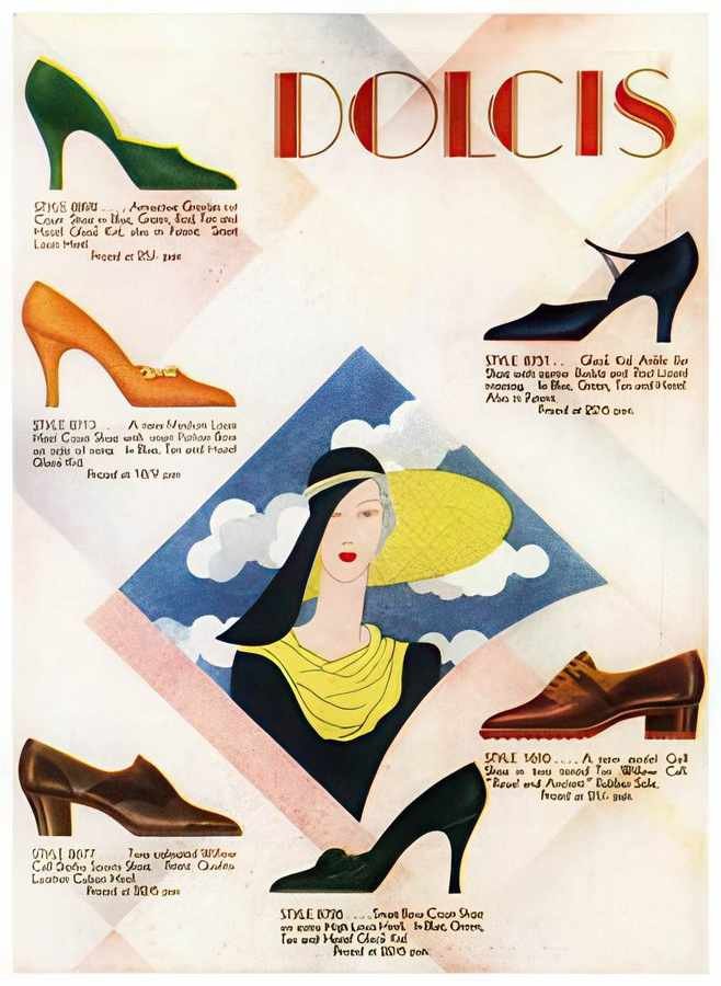 31L Dolcis Shoes 19 Vintage Advert A4 Photo Print