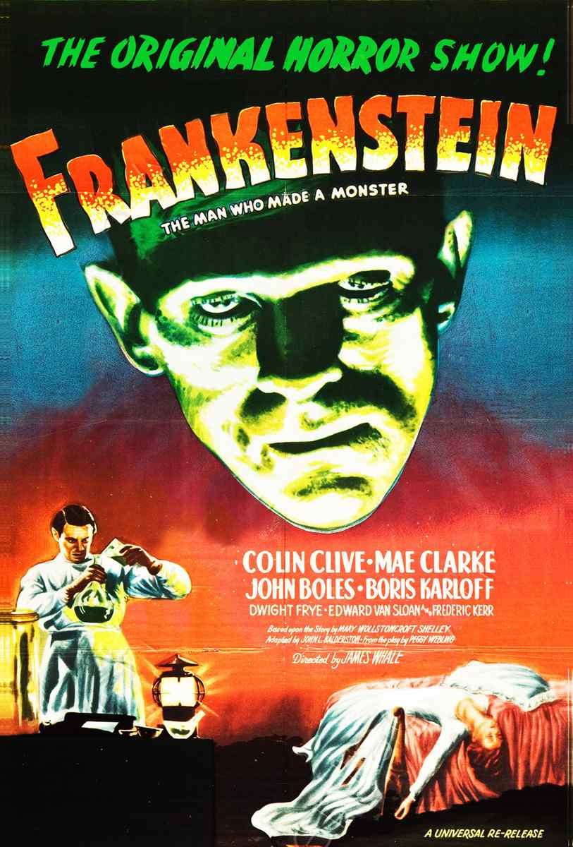 31x21 Film Frankenstein 04 USE A4 Photo Print