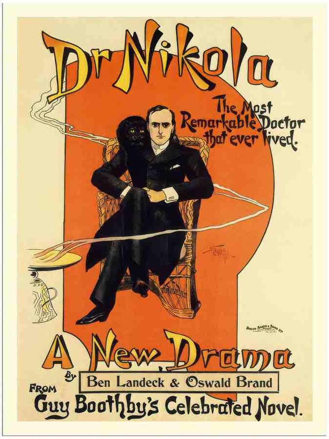 32 dr nikola theatre poster 1900s 2 Vintage Advert A4 Photo Print