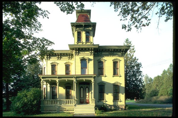 320017 Ward House, Richfield Springs, NY, 1860 A4 Photo Print