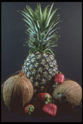 322080 Pineapple Coconut Berry A4 Photo Print