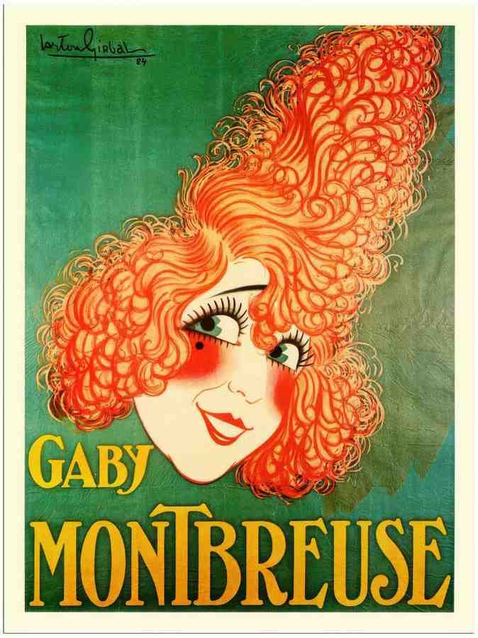 323 gaby montbreuse arton girbal 1924 2 Vintage Advert A4 Photo Print