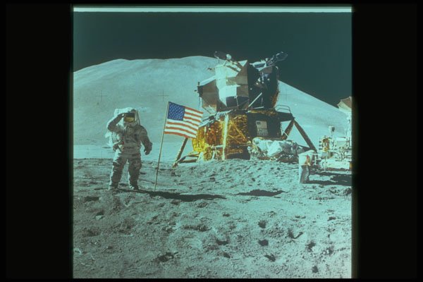 323032 Walking On The Moon A4 Photo Print