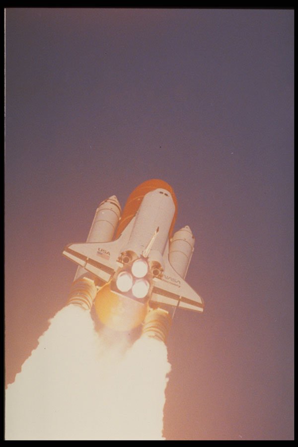 323037 Shuttle Blazing Into The Sky A4 Photo Print