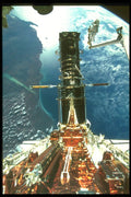 323091 HST Over Earth A4 Photo Print