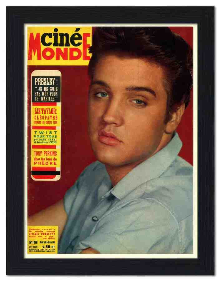 323cine monde elvis cover 2 Vintage Advert A4 Photo Print