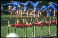 324001 Gymnasts On Parallel Bars A4 Photo Print