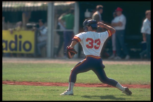 324002 Baseball Player A4 Photo Print