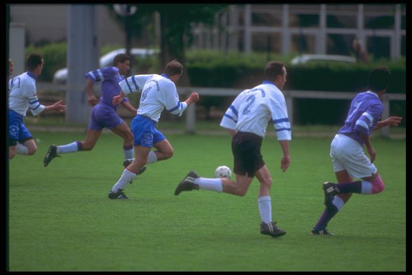 324023 Soccer Players A4 Photo Print