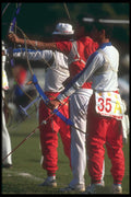 324035 Archery Competitors A4 Photo Print
