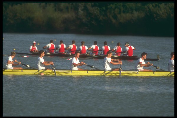 324041 Rowing Competitors A4 Photo Print
