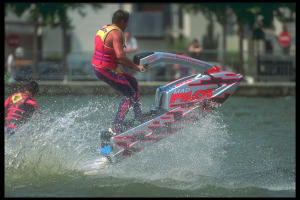 324056 Jet Skier Above Water A4 Photo Print