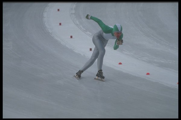 324059 Speed Skater A4 Photo Print