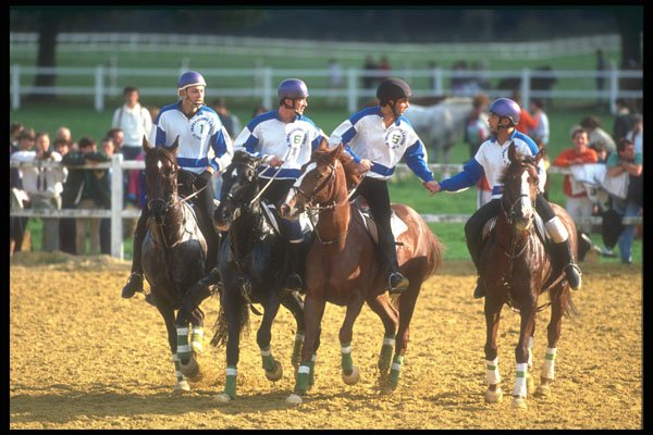 324074 Polo Players A4 Photo Print