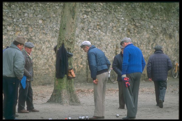 324084 Petanque Players A4 Photo Print