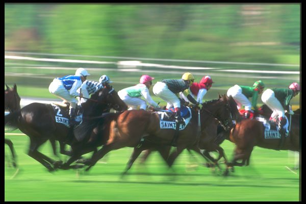 324086 Horse Racing A4 Photo Print