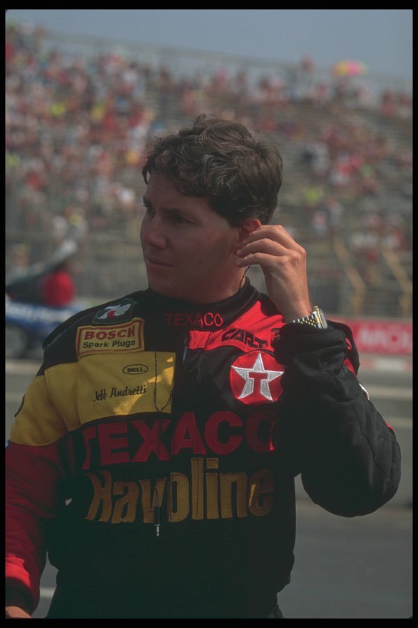 325007 Jeff Andretti At Pit Stop, Indy 500 A4 Photo Print