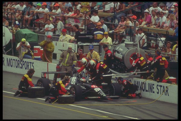 325010 Jeff Andretti At Pit Stop, Indy 500 A4 Photo Print
