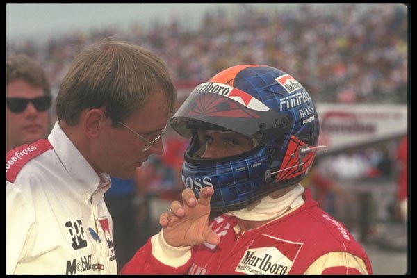 325033 Emerson Fittipaldi And Engineer, Toronto Indy A4 Photo Print