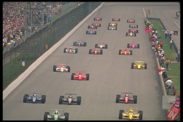 325075 Lap One, 1991 Indy 500 A4 Photo Print