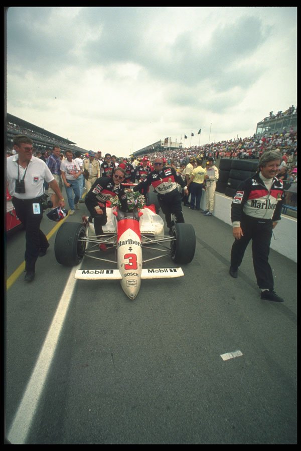 325076 Crew Of Rick Mears After Fourth Victory, 1991 Indy 500 A4 Photo Print