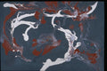 327026 Crimson Swirl A4 Photo Print
