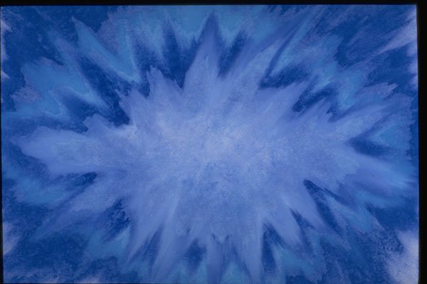 327040 Blue Explosion A4 Photo Print