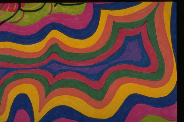 327089 Rainbow Lines A4 Photo Print