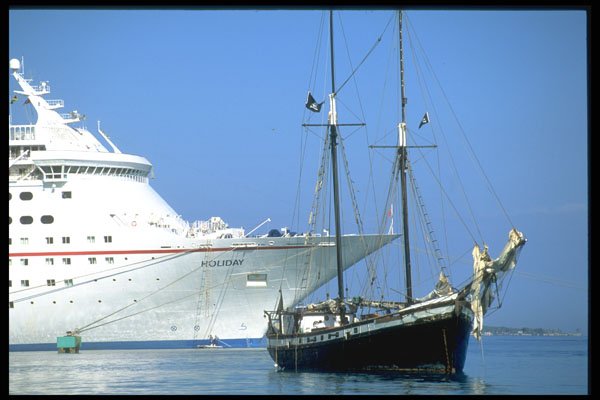 328003 The Old And The New, Ocho Rios A4 Photo Print